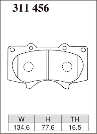 Тормозные колодки Dixcel EXTRA Cruise EC-311456 Toyota Land Prado Lexus LX460 Pajero iV FJ Cruiser передние фото 1