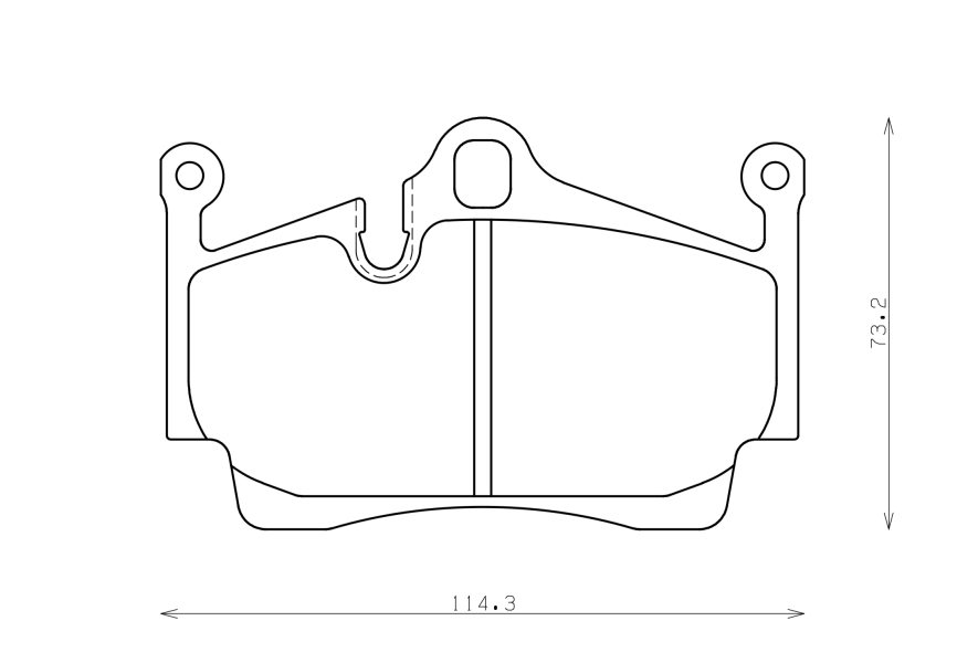 Тормозные колодки Winmax W6.5 (RS19) 852 EIP211 Porsche 718 Boxster Cayman 981 982 987 задние фото 3