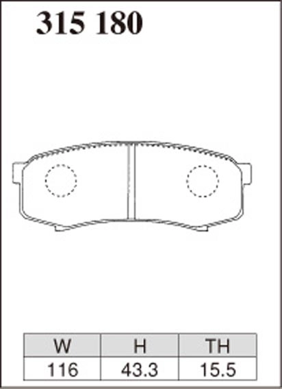 Тормозные колодки Dixcel X type X-315180 Toyota Land Prado Hilux Lexus LX460 задние фото 1