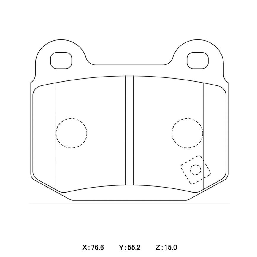 Тормозные колодки Winmax W6.5 (RS19) 330 EP291 Subaru GDB Mitsubishi Lancer Evo CT9A Brembo® 2pot задние фото 3