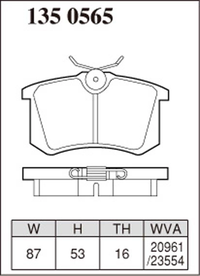 Тормозные колодки Dixcel Premium P-1350565 16мм Audi A3, Renault Megane, VW Golf, Skoda Superb, Citroen C3 задние фото 1